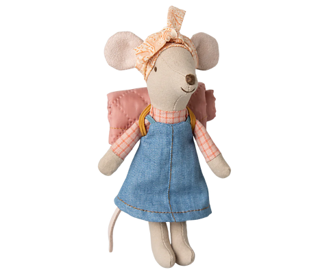 Hiker Mouse Sister in Dress (with magnet hands) by Maileg