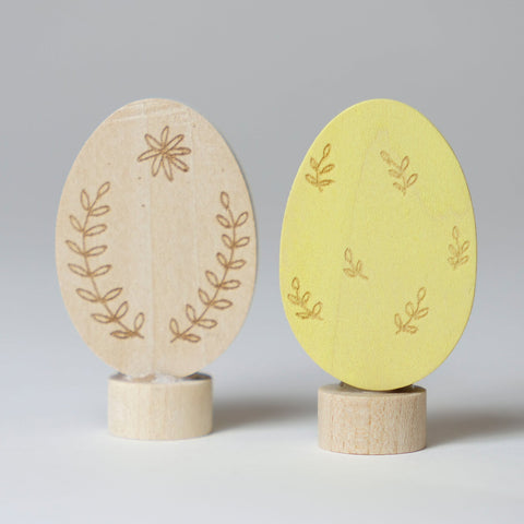 Grimm's Decorative Figure: Ornamental Egg Duo