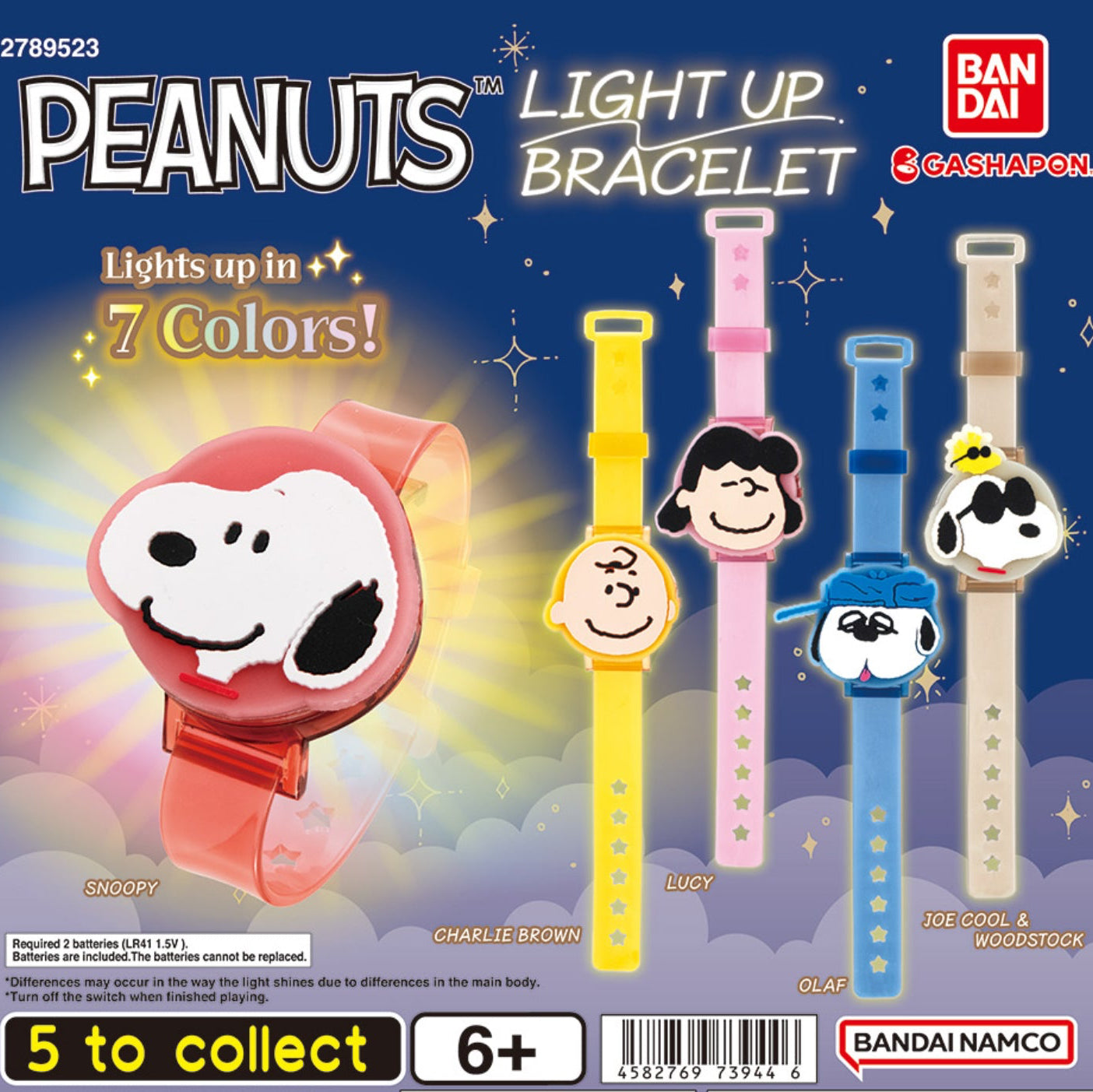 Peanuts Light Up Bracelet Gashapon