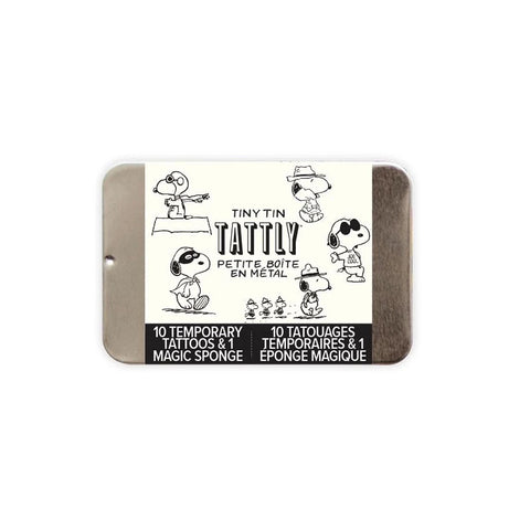 Many Faces of Snoopy Tiny Tattoo Tin