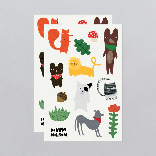 Donna Wilson Creature Crew Tattoo Sheet