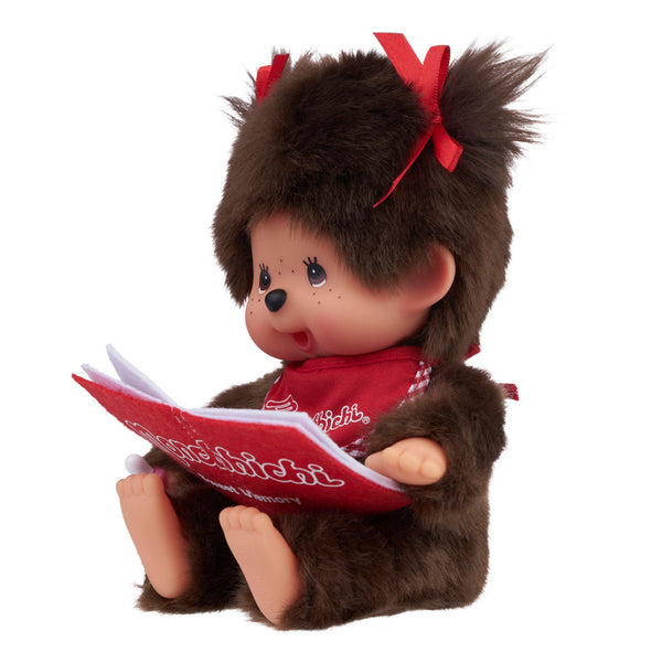 Monchhichi Sitting and Reading Girl