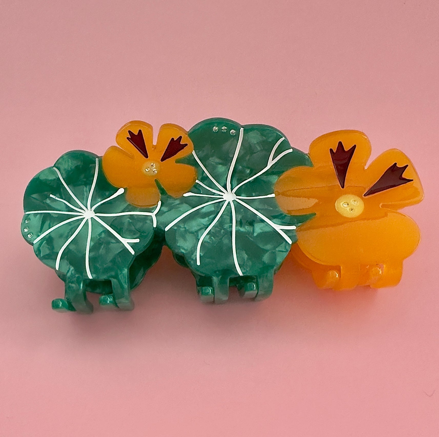 Nasturtium Garden Hair Claw
