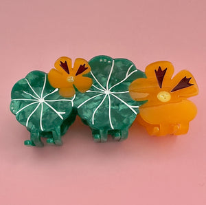 Nasturtium Garden Hair Claw