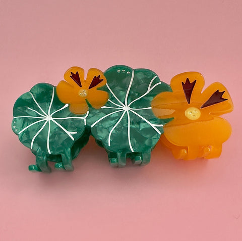 Nasturtium Garden Hair Claw