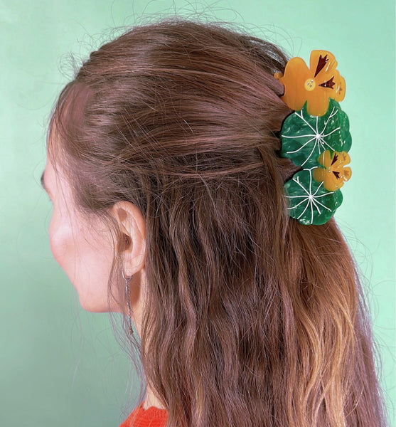 Nasturtium Garden Hair Claw