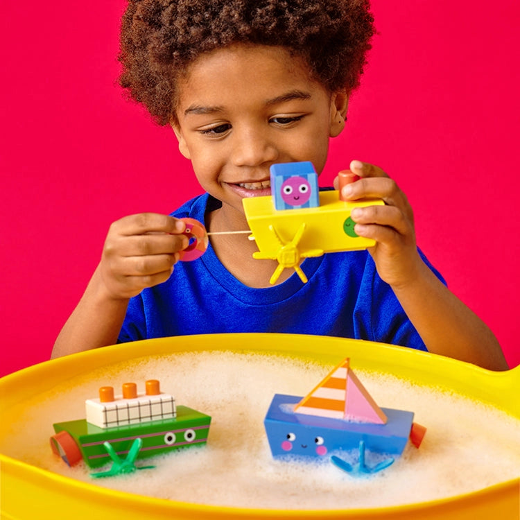 Wind-Up Wooden Boat