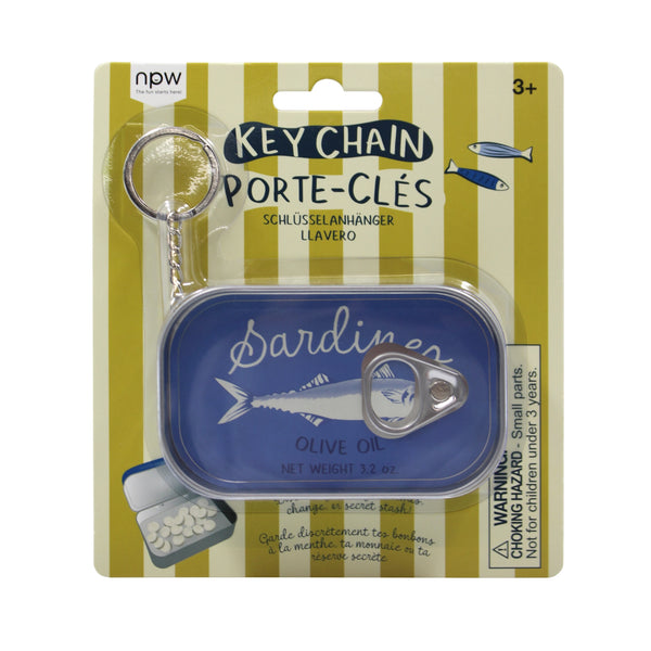 Sardine Tin Keychain / Bag Charm