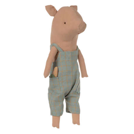 Maileg Pig in overalls