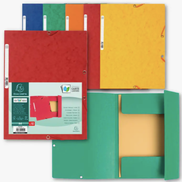 Exacompta 3-Flap File Folders With Elastic Closure – Kinoko Kids