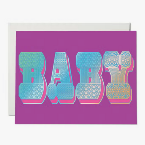 Baby Typography Card