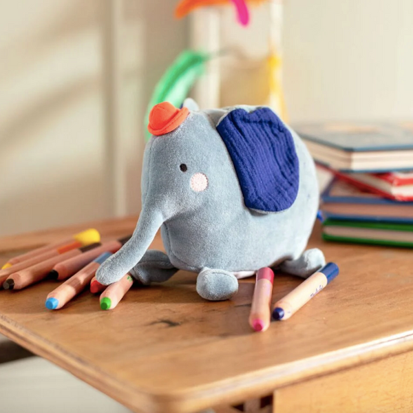 Elephant Rattle "The Toupitis" collection by Moulin Roty