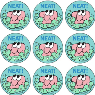 Retro Scratch 'n Sniff Stinky Stickers - Neat Soap