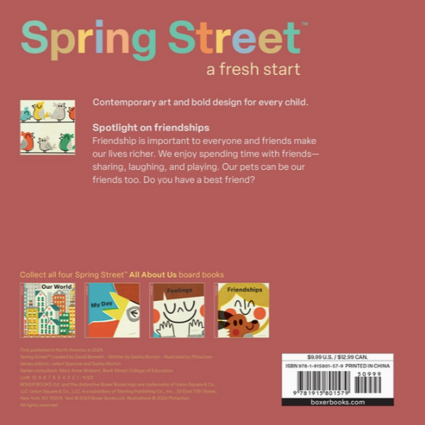 Spring Street All About Us: Friendships By Boxer Books