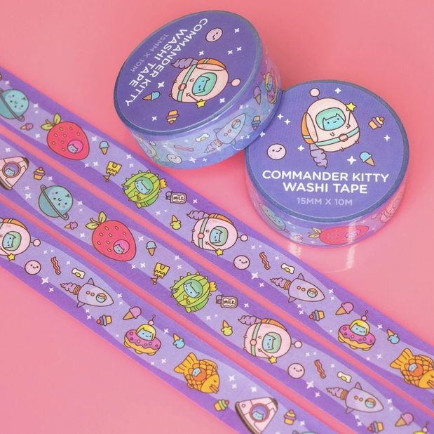 Commander Kitty Washi Tape