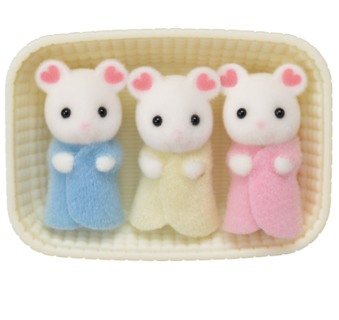 Calico Critters Marshmallow Mouse Triplets