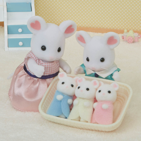 Calico Critters Marshmallow Mouse Triplets