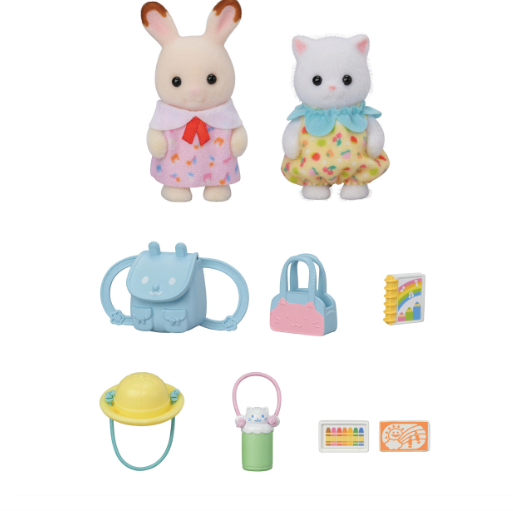 Calico Critters Nursery Friends Walk Along Duo