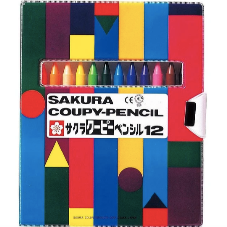 Sakura Cray-Pas "Coupy-Pencil/Crayons"  12-colors