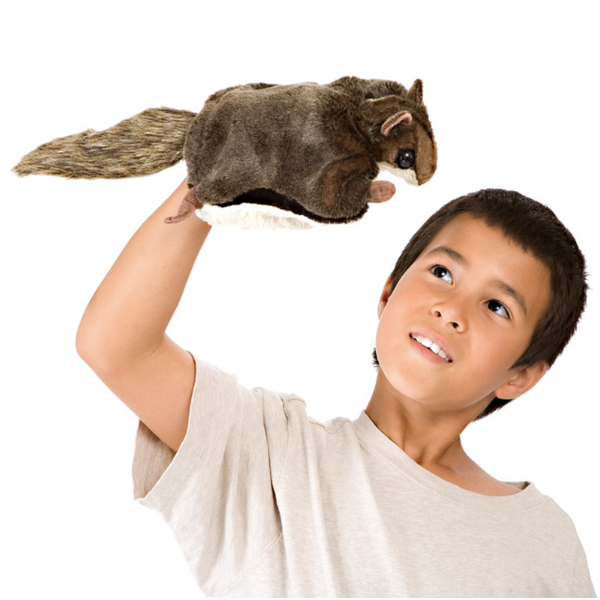 Flaying Squirrel Finger Puppet