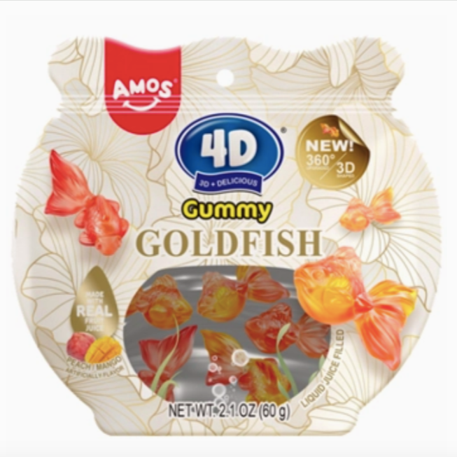 4D Juice Filled Goldfish Gummy