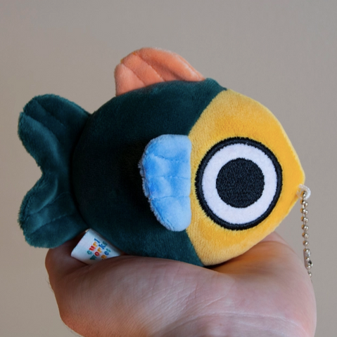Mochi Fish Fry Plush Keychain by Curlworks