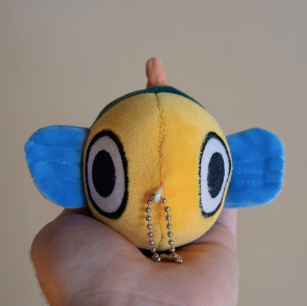 Mochi Fish Fry Plush Keychain by Curlworks