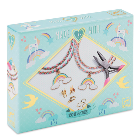 You & Me Bead Jewelry Kit - Rainbow Kumihimo by Djeco