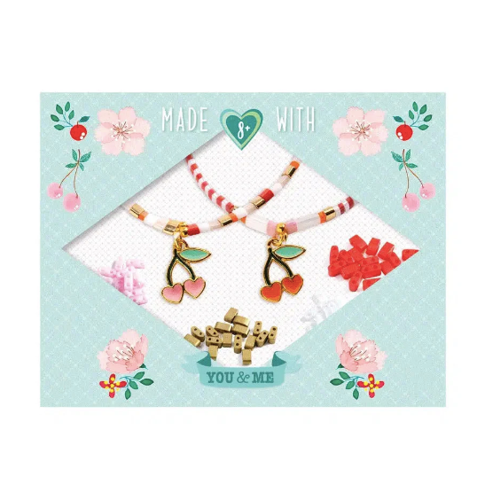 You & Me Bead Jewelry Kit - Tila & Cherries by Djeco