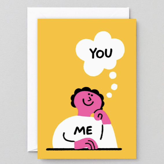 Me Thinking About You Greeting Card
