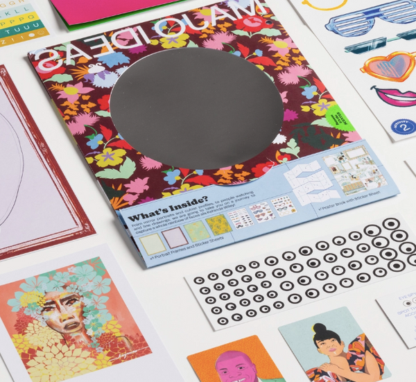 Faces Sticker Based Art Pack - Vol 9