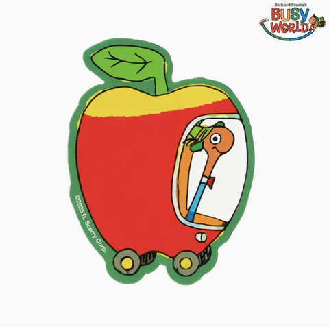 3P4 X Richard Scarry® - Apple Car Sticker
