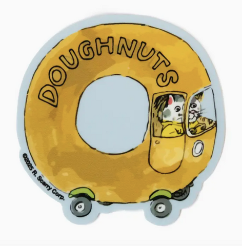 3P4 X Richard Scarry® - Doughnut Car Sticker