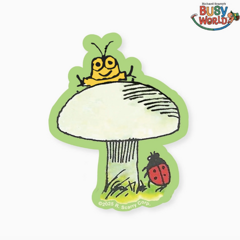 3P4 X Richard Scarry® - Goldbug Mushroom Sticker