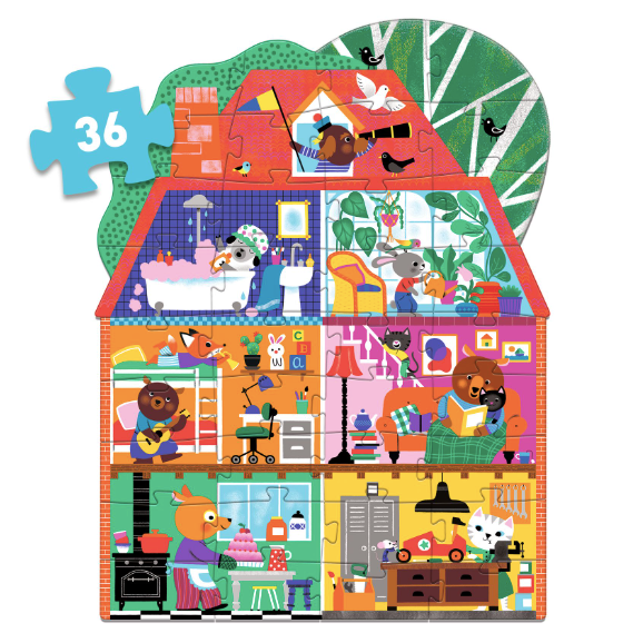 The Little Buddies' House Puzzle by Djeco