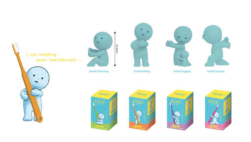 Smiski Toothbrush Stand (4 types) *ONE BOX PER CUSTOMER PLEASE!*