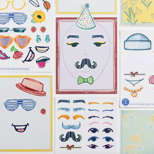 Faces Sticker Based Art Pack - Vol 9