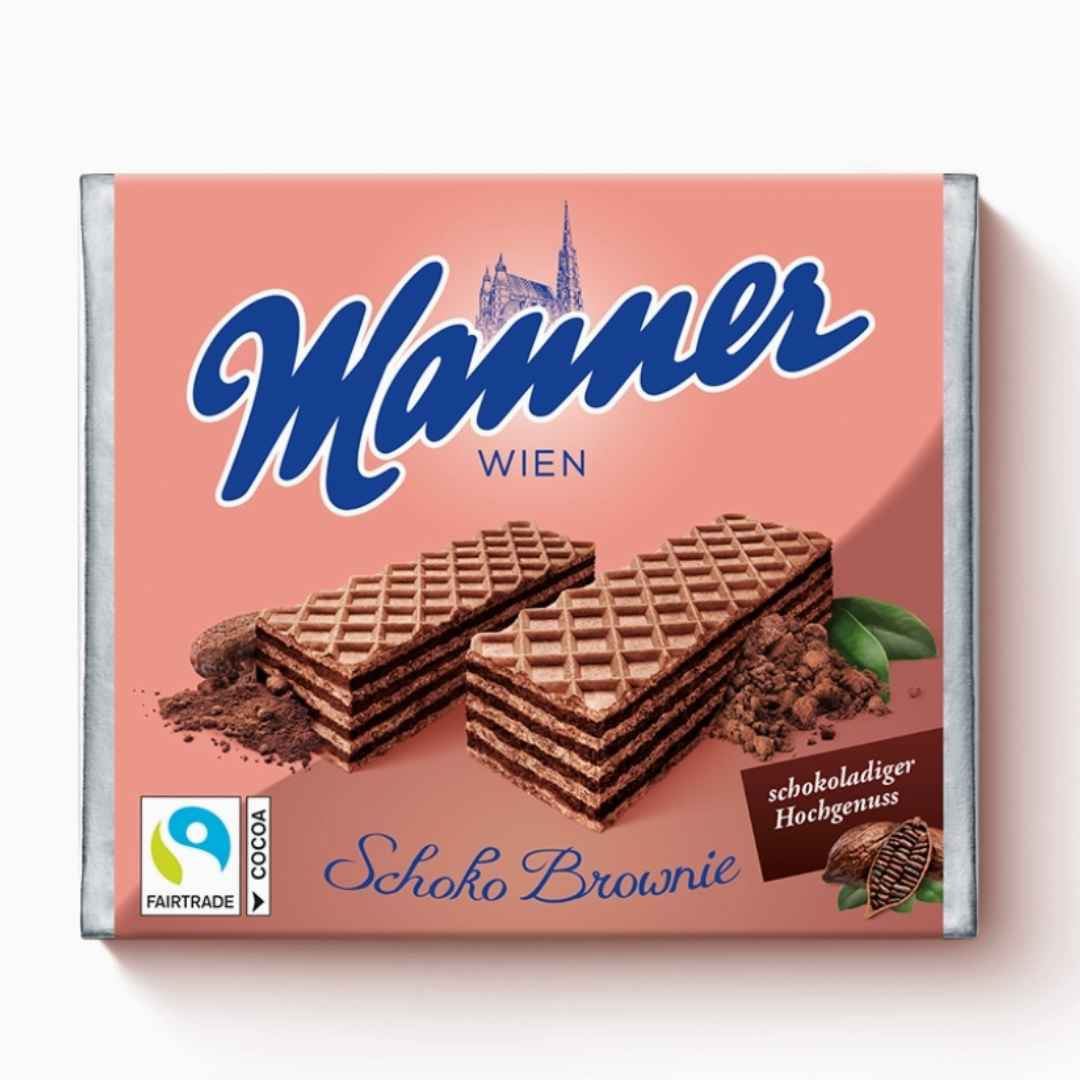 Manner Schoko Brownie Wafers