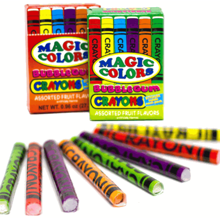 Magic Colors Bubble Gum Crayons