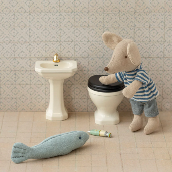 Maileg Mouse Bathroom Sink - off white
