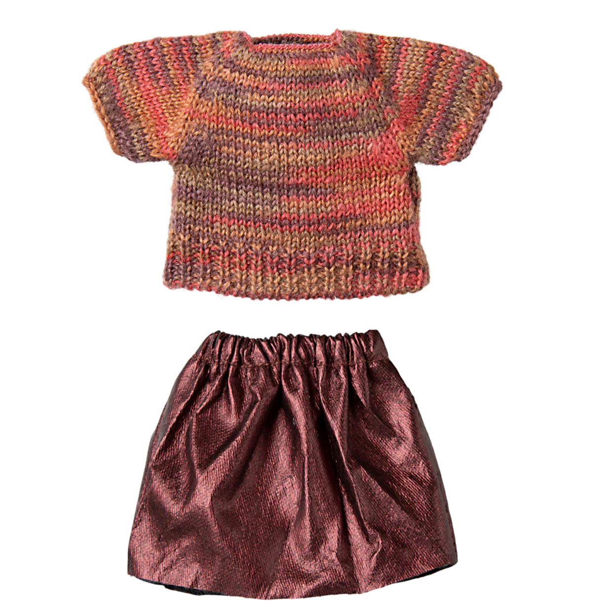 Clothes for Maileg Mum Mouse - Skirt & Knitted Blouse