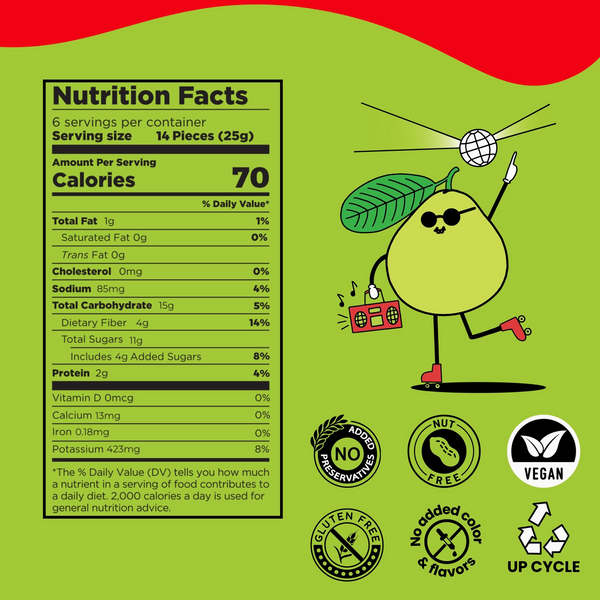 Groovy Guava - Natural Fruit Snacks - Dried Fruit Bites