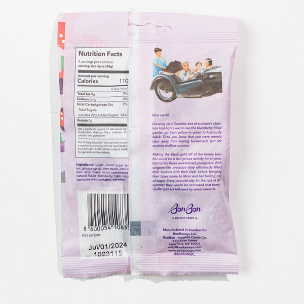 Sour Blackberry Fish - Swedish Candy