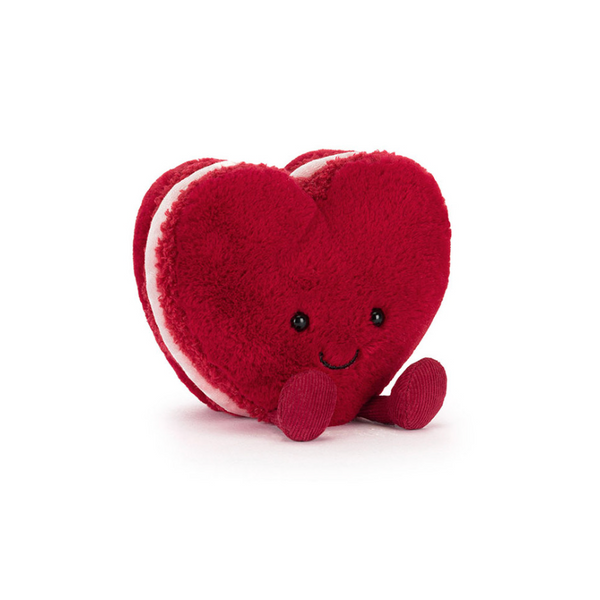 Amuseables Colette Heart Macaron (red) by Jellycat