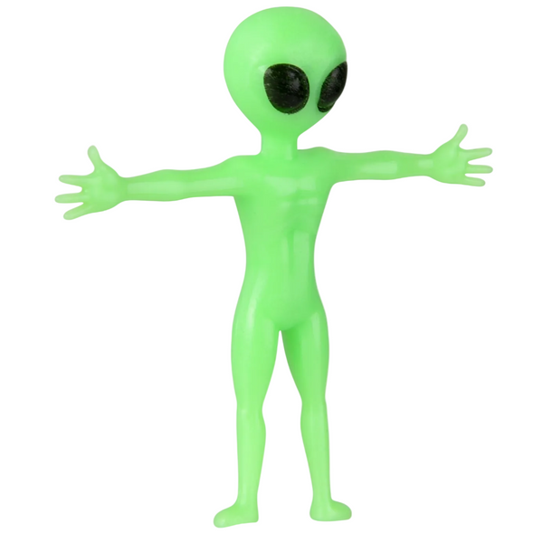 2.25" Glow in Dark Stretchy Alien