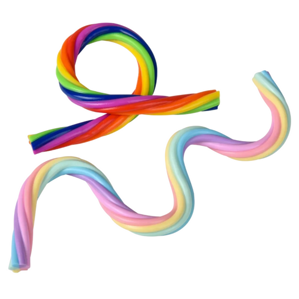 12" Rainbow Stretchy Noodle