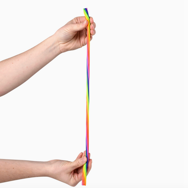 12" Rainbow Stretchy Noodle