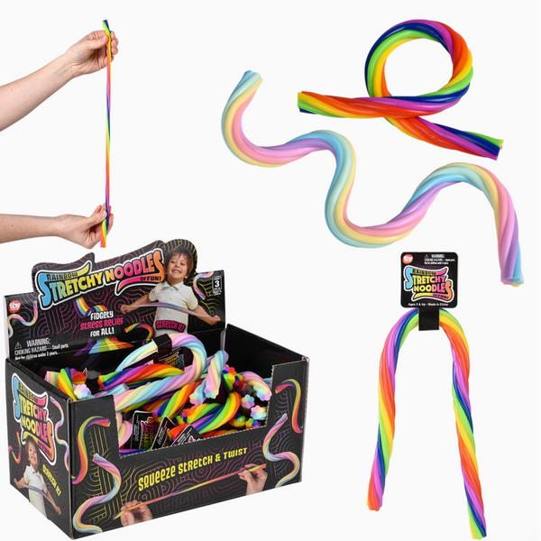 12" Rainbow Stretchy Noodle