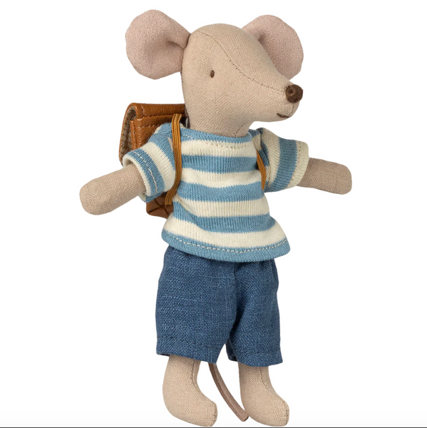 Clothes and Bag for Big Brother Mouse - Brown