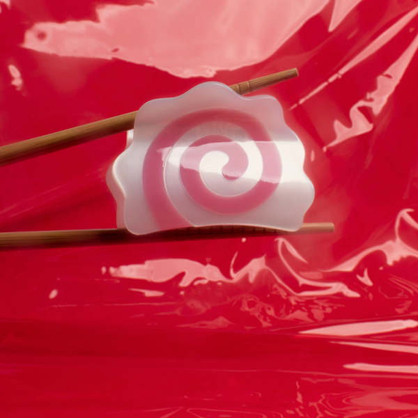Naruto Hair Claw - Pink Spiral Ramen Fish Cake Hair Clip